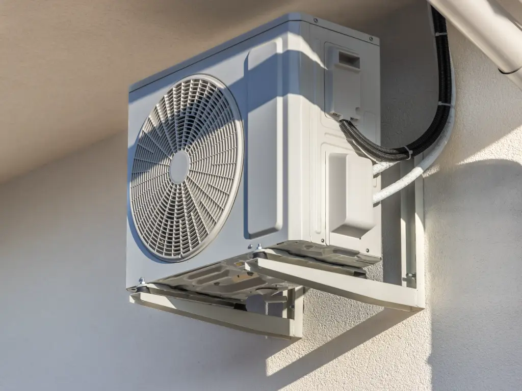 White Air Source Heat Pump