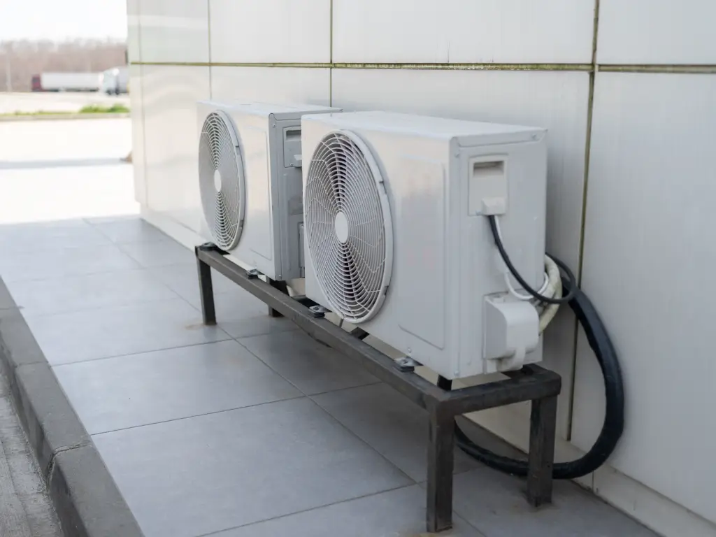 Two Air Source Heat Pumps